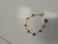 BRACELET WITH SMALL COLORED STONES